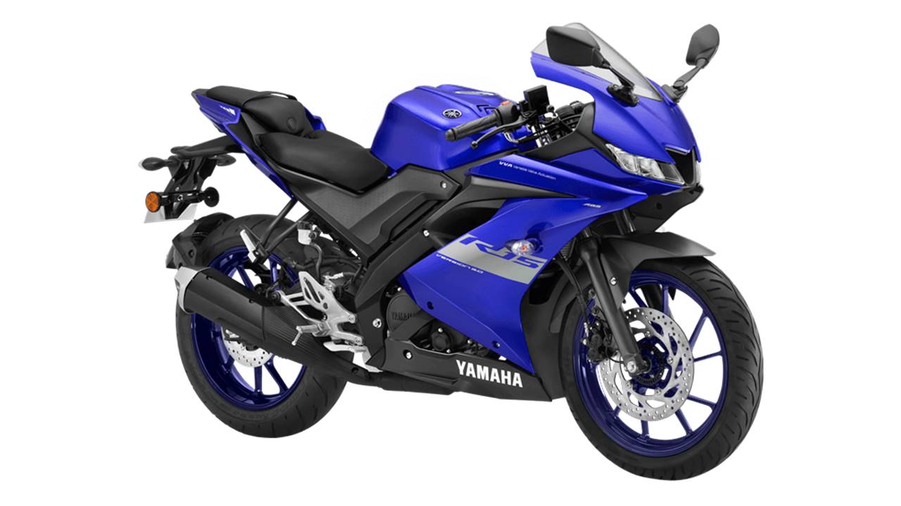 yamaha r15 v3 bs6 racing blue