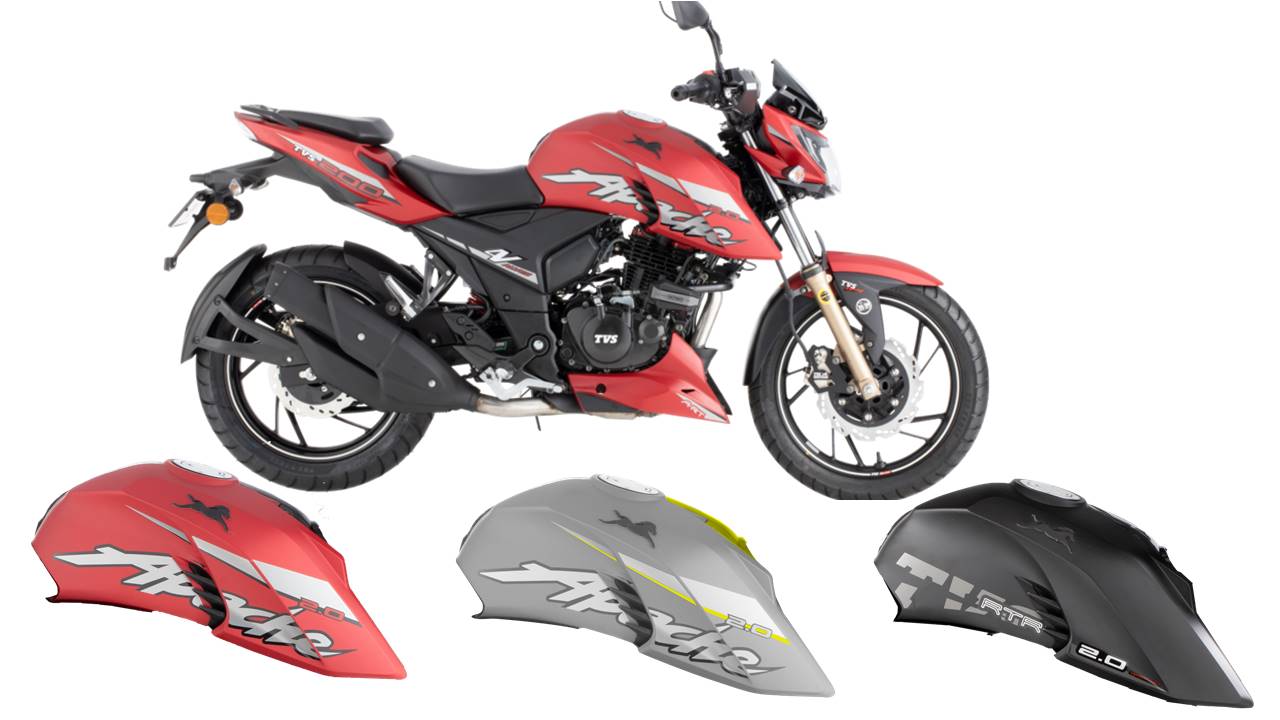 TVS Apache RTR 200 2.0 All Colours