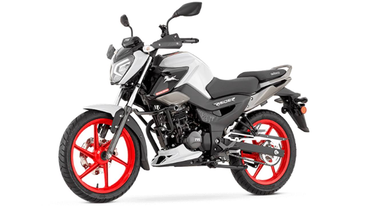 tvs raider racing special edition white colour